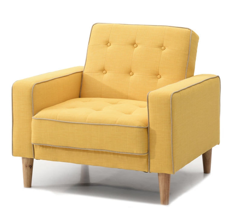 Glory Furniture Andrews G834A-C Chair Bed , YELLOW G834A-C