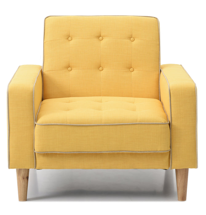 Glory Furniture Andrews G834A-C Chair Bed , YELLOW G834A-C