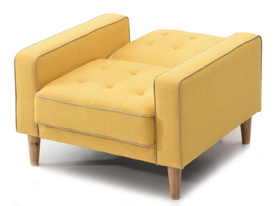 Glory Furniture Andrews G834A-C Chair Bed , YELLOW G834A-C