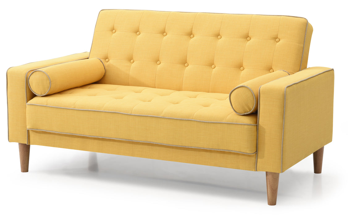 Glory Furniture Andrews G834A-L Loveseat Bed ( 2 Boxes ) , YELLOW G834A-L