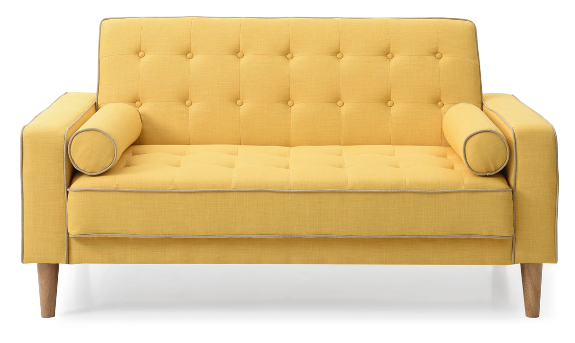 Glory Furniture Andrews G834A-L Loveseat Bed ( 2 Boxes ) , YELLOW G834A-L