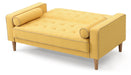 Glory Furniture Andrews G834A-L Loveseat Bed ( 2 Boxes ) , YELLOW G834A-L