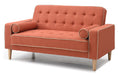 Glory Furniture Andrews G835A-L Loveseat Bed ( 2 Boxes ) , ORANGE G835A-L