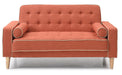 Glory Furniture Andrews G835A-L Loveseat Bed ( 2 Boxes ) , ORANGE G835A-L