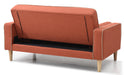 Glory Furniture Andrews G835A-L Loveseat Bed ( 2 Boxes ) , ORANGE G835A-L