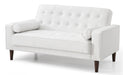 Glory Furniture Andrews G847A-L Loveseat Bed ( 2 Boxes ) , White G847A-L