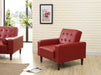 Glory Furniture Andrews G849A-C Chair Bed , Red G849A-C