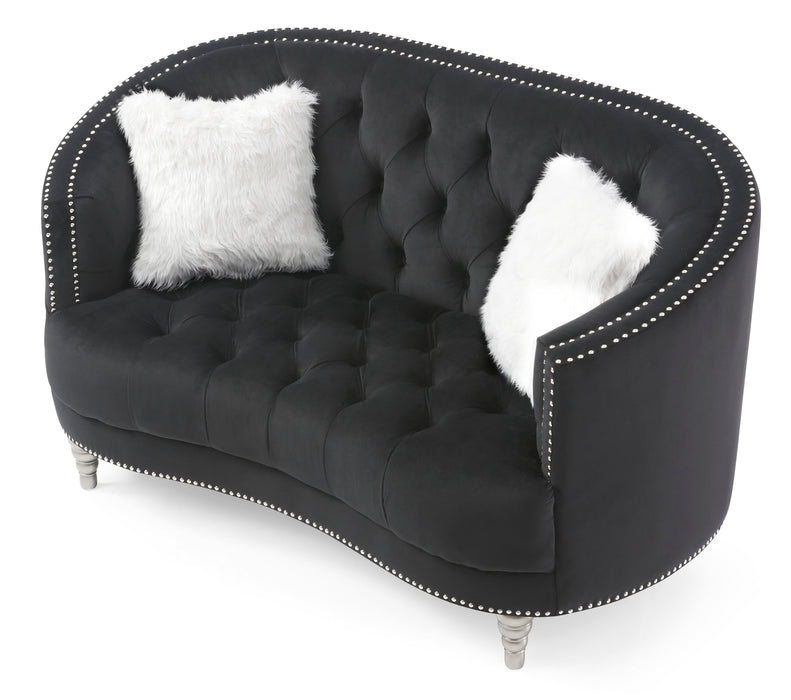 Glory Furniture Dania G853-L Loveseat , Black G853-L