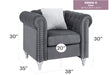 Glory Furniture Raisa G860A-C Chair , GrayG860A-C