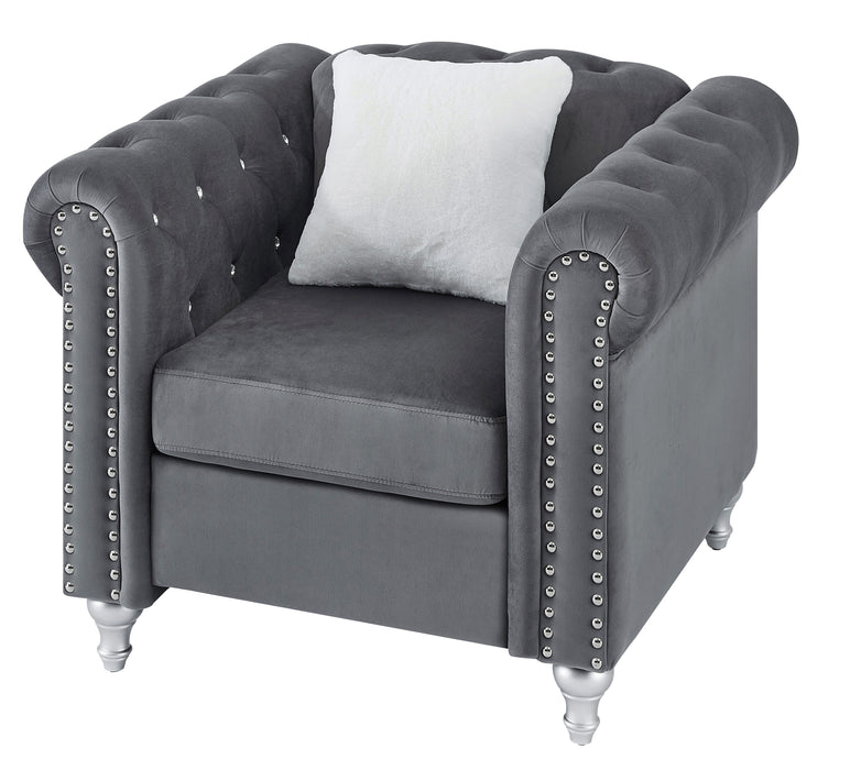 Glory Furniture Raisa G860A-C Chair , GrayG860A-C