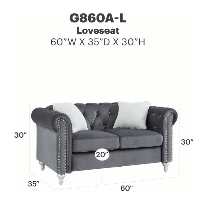 Glory Furniture Raisa Loveseat