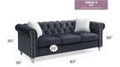 Glory Furniture Raisa G863A-S Sofa , Black G863A-S