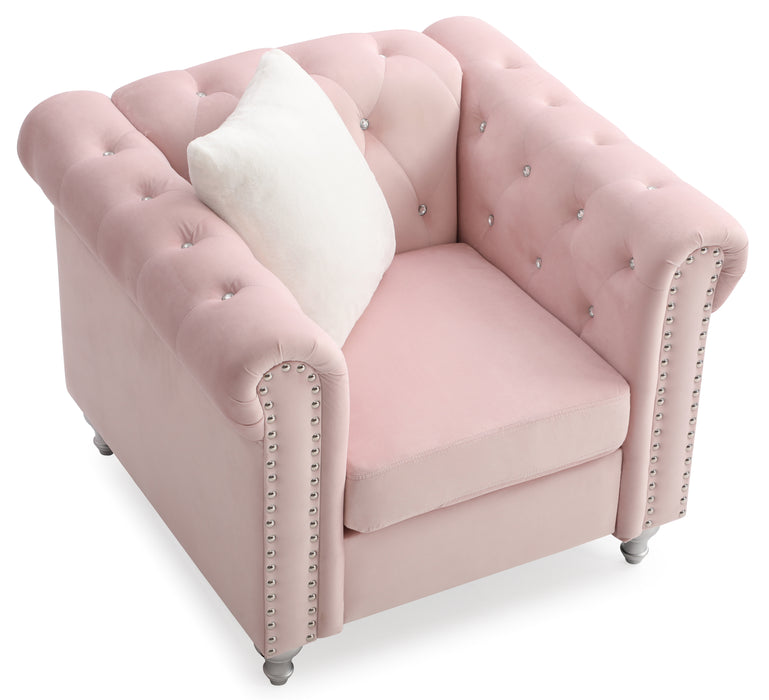 Glory Furniture Raisa G864A-C Chair , Pink G864A-C