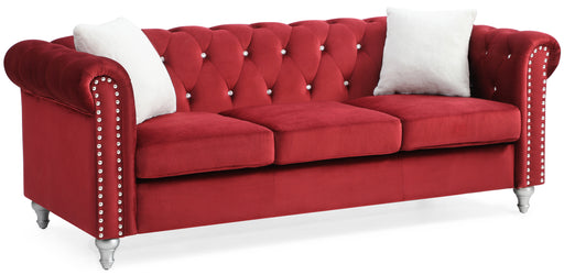 Glory Furniture Raisa G869A-S Sofa , BURGUNDY G869A-S