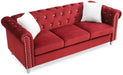 Glory Furniture Raisa G869A-S Sofa , BURGUNDY G869A-S