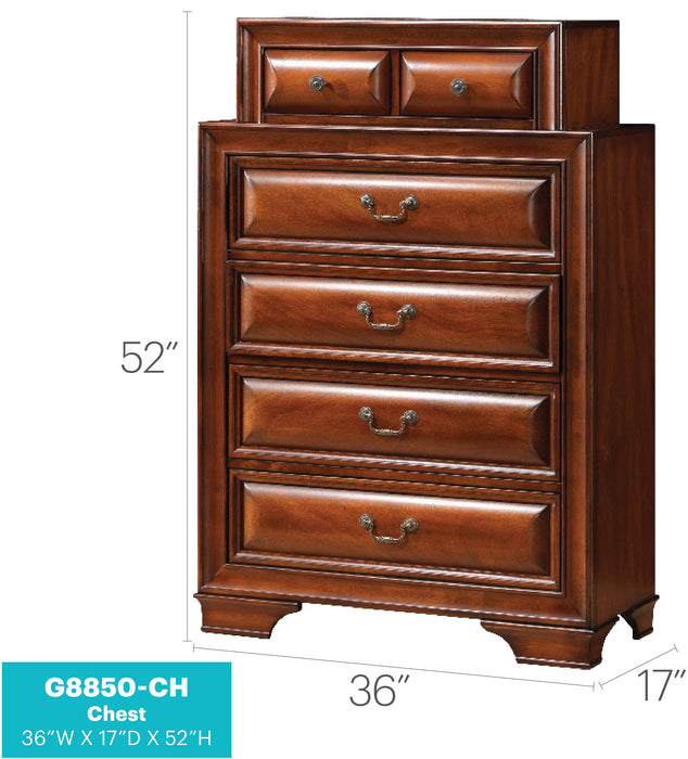 Glory Furniture LaVita G8850-CH Chest , Oak G8850-CH