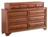 Glory Furniture LaVita G8850-D Dresser , Oak G8850-D