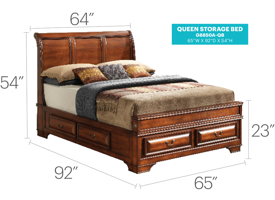 Glory Furniture LaVita G8850A-B Storage bed Oak 