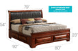 Glory Furniture LaVita G8850C-B3 Storage bed Oak 