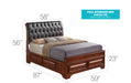 Glory Furniture LaVita G8850E-B5 Storage bed Oak 