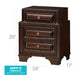 Glory Furniture LaVita G8875-N Nightstand , Cappuccino G8875-N