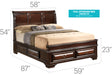 Glory Furniture LaVita G8875A-B Storage bed Cappuccino