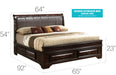 Glory Furniture LaVita G8875C-B3 Storage bed Cappuccino