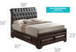 Glory Furniture LaVita G8875E-B5 Storage bed Cappuccino