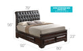 Glory Furniture LaVita G8875E-B5 Storage bed Cappuccino