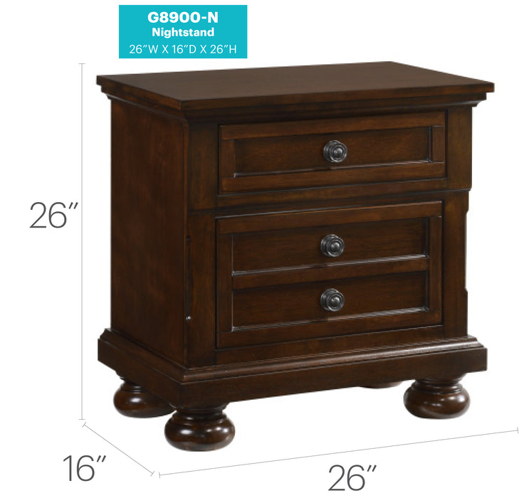 Glory Furniture Meade G8900-N Nightstand , Cherry G8900-N