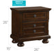 Glory Furniture Meade G8900-N Nightstand , Cherry G8900-N