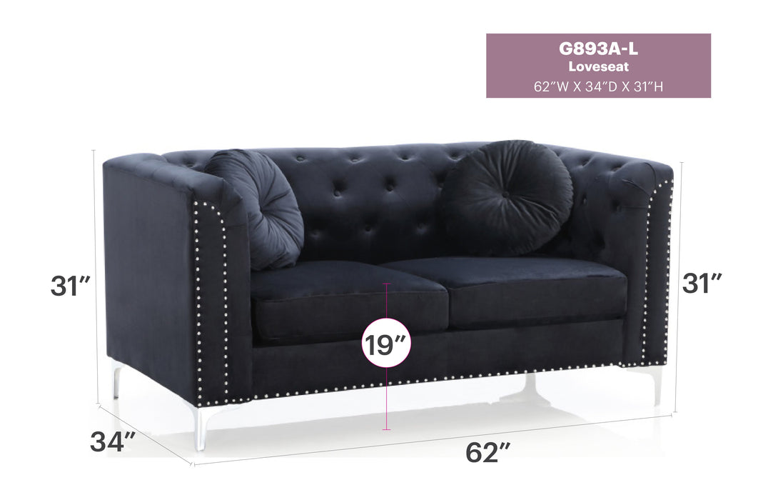 Glory Furniture Pompano Loveseat