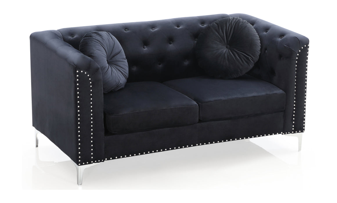 Glory Furniture Pompano Loveseat - Black