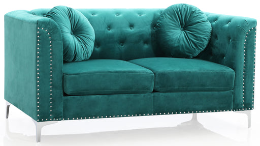 Glory Furniture Pompano G895A-L Loveseat ( 2 Boxes ) , Green G895A-L
