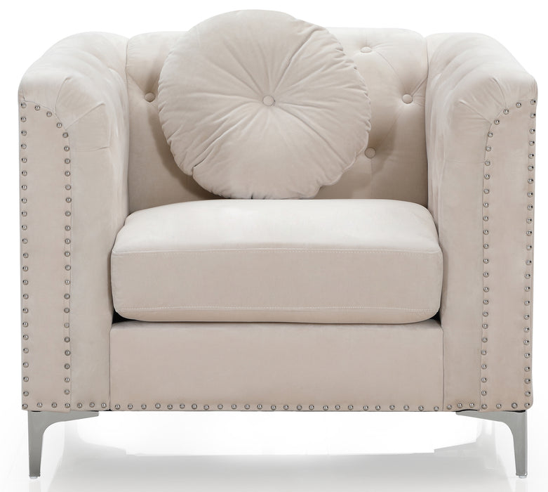 Glory Furniture Pompano G898A-C Chair , IVORY G898A-C