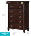 Glory Furniture Triton G9000-CH Chest , Cappuccino G9000-CH