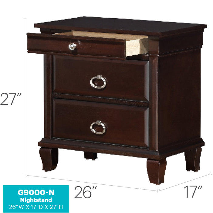Glory Furniture Triton G9000-N Nightstand , Cappuccino G9000-N