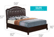 Triton Bed Cappuccino By Glory Furniture 