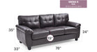 Glory Furniture Gallant G905A-S Sofa , Cappuccino G905A-S