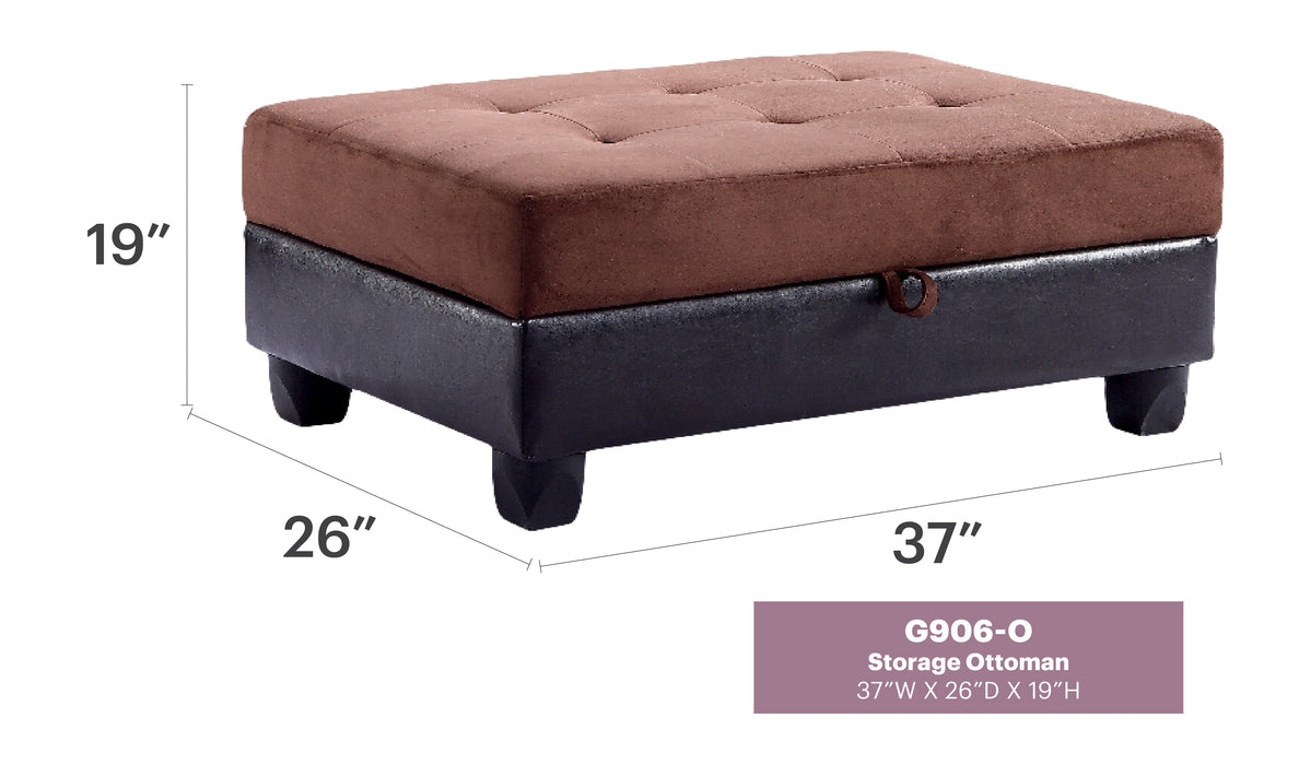 Glory Furniture Gallant Ottoman