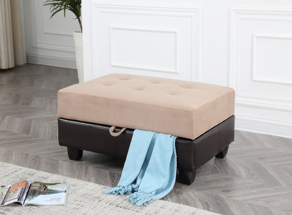 Glory Furniture Gallant G908-O Ottoman , MOCHA G908-O