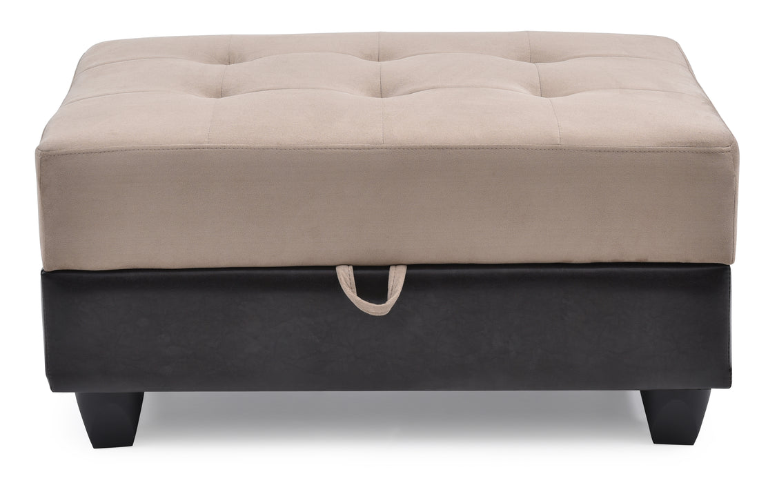 Glory Furniture Gallant G908-O Ottoman , MOCHA G908-O