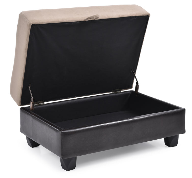 Glory Furniture Gallant G908-O Ottoman , MOCHA G908-O