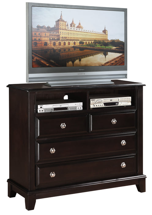 Glory Furniture Ashford G9800-TV Media Chest , Cappuccino G9800-TV