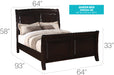 Ashford Bed Cappuccino By Glory Furniture 