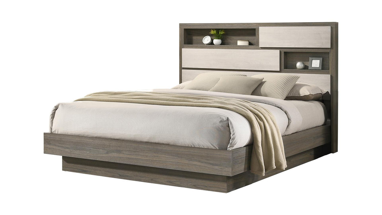 Gem Bed – Gem King Bed in Gray by Galaxy Home Furnishings