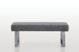 Modern Gray Upholstered Bench GENEVIEVE-BCH-GRY