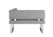 Modern Gray Reversible Upholstered Nook GENEVIEVE-NOOK-GRY