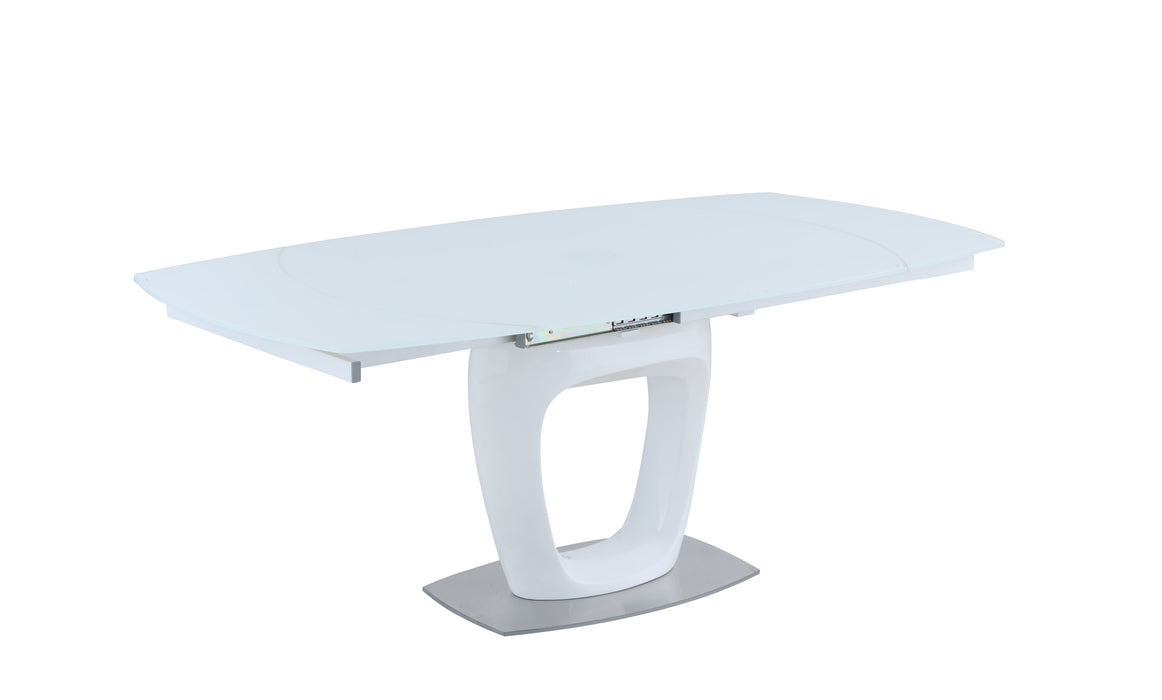 Contemporary Extendable Starphire Glass Dining Table GIULIANA-DT