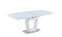 Contemporary Extendable Starphire Glass Dining Table GIULIANA-DT